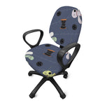 Cartoon Voodoo Doll Print Office Chair Cover