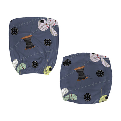Cartoon Voodoo Doll Print Office Chair Cover