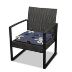 Cartoon Voodoo Doll Print Outdoor Seat Cushion Cover