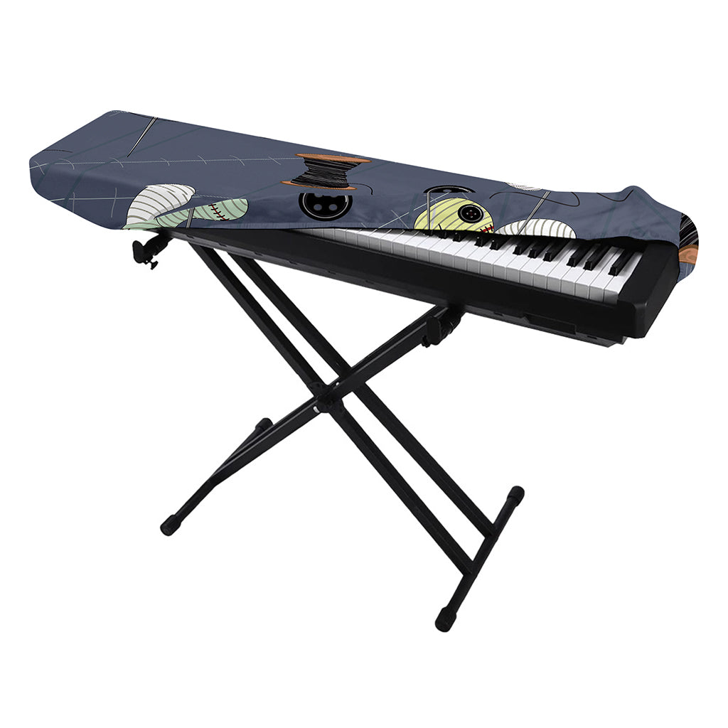 Cartoon Voodoo Doll Print Piano Keyboard Cover