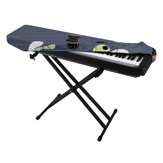 Cartoon Voodoo Doll Print Piano Keyboard Cover