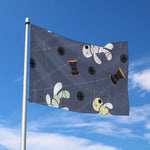 Cartoon Voodoo Doll Print Polyester Flag