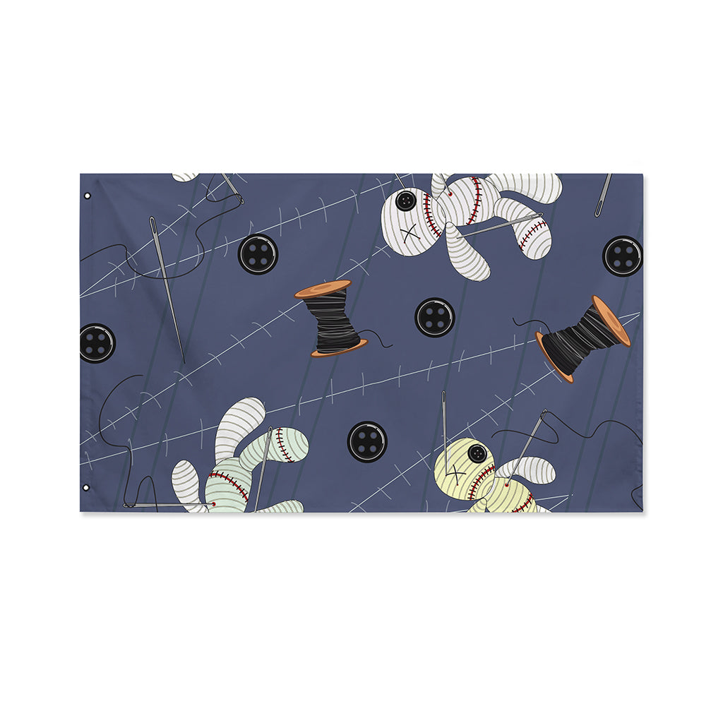 Cartoon Voodoo Doll Print Polyester Flag