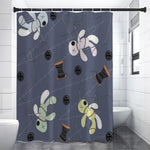 Cartoon Voodoo Doll Print Premium Shower Curtain