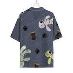 Cartoon Voodoo Doll Print Rayon Hawaiian Shirt