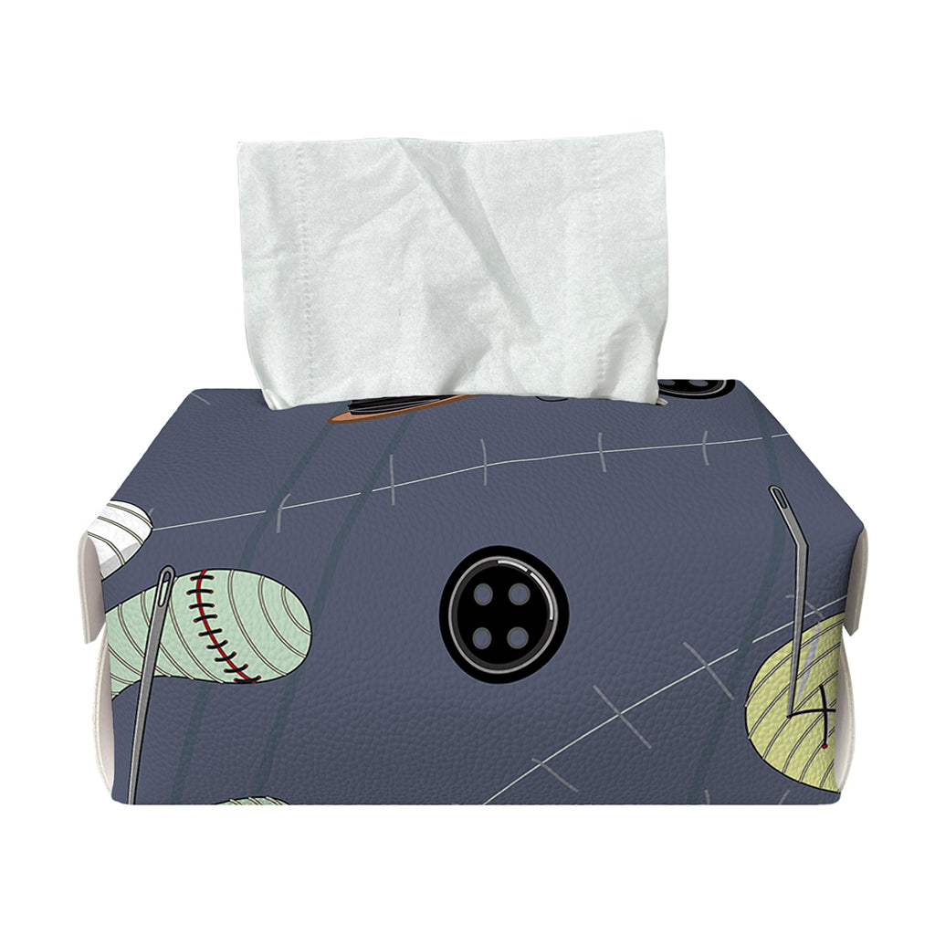Cartoon Voodoo Doll Print Rectangle Tissue Box Cover