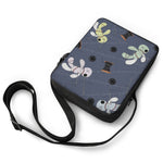 Cartoon Voodoo Doll Print Rectangular Crossbody Bag