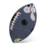 Cartoon Voodoo Doll Print Rugby Ball