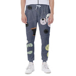 Cartoon Voodoo Doll Print Scuba Joggers