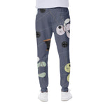 Cartoon Voodoo Doll Print Scuba Joggers