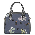 Cartoon Voodoo Doll Print Shoulder Handbag