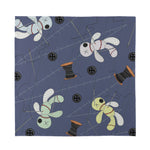 Cartoon Voodoo Doll Print Silk Bandana