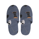 Cartoon Voodoo Doll Print Slippers