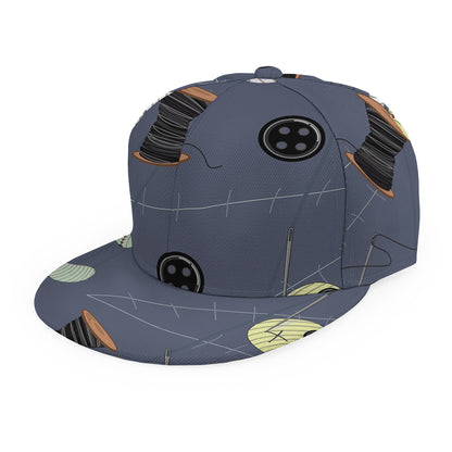 Cartoon Voodoo Doll Print Snapback Cap