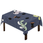 Cartoon Voodoo Doll Print Tablecloth
