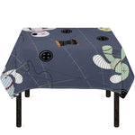 Cartoon Voodoo Doll Print Tablecloth