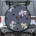 Cartoon Voodoo Doll Print Tire Cover With Camera Hole