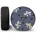 Cartoon Voodoo Doll Print Tire Cover With Camera Hole