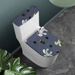 Cartoon Voodoo Doll Print Toilet Lid And Tank Cover Set