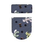 Cartoon Voodoo Doll Print Toilet Lid And Tank Cover Set