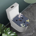 Cartoon Voodoo Doll Print Toilet Lid Cover