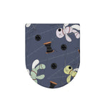 Cartoon Voodoo Doll Print Toilet Lid Cover