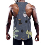 Cartoon Voodoo Doll Print Training Tank Top