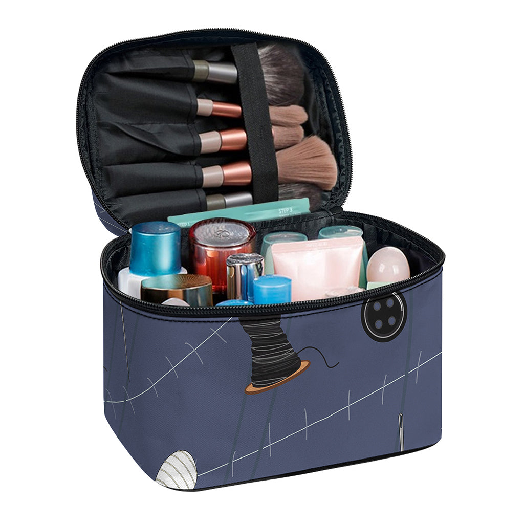 Cartoon Voodoo Doll Print Travel Makeup Bag