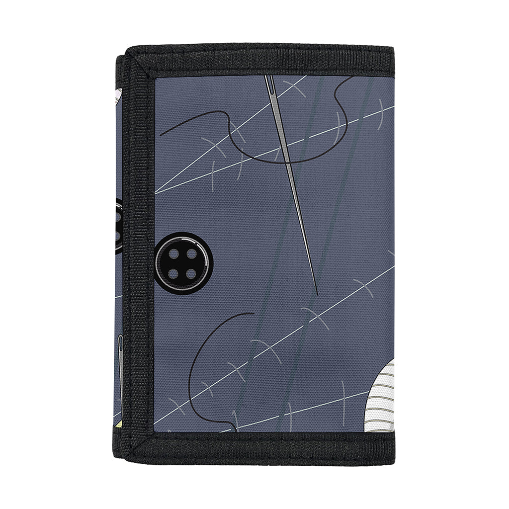 Cartoon Voodoo Doll Print Trifold Wallet