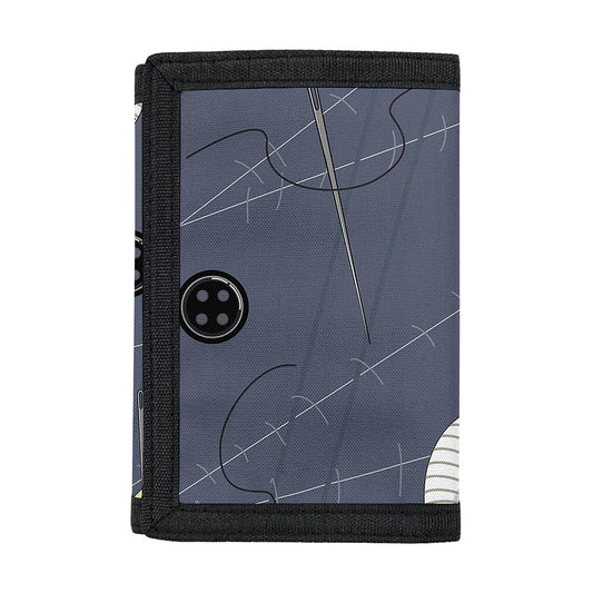 Cartoon Voodoo Doll Print Trifold Wallet