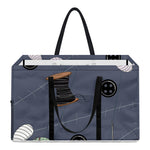 Cartoon Voodoo Doll Print Utility Tote Bag