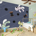 Cartoon Voodoo Doll Print Wall Sticker
