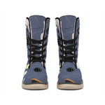 Cartoon Voodoo Doll Print Winter Boots