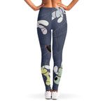 Cartoon Voodoo Doll Print Women's Leggings