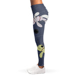 Cartoon Voodoo Doll Print Women's Leggings