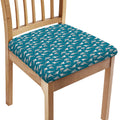 Cartoon White Shark Pattern Print Chair Cushion Cover