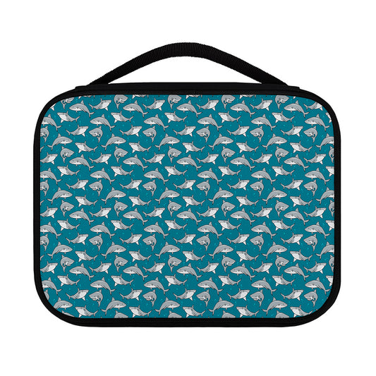 Cartoon White Shark Pattern Print Classic Bible Case