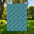 Cartoon White Shark Pattern Print Garden Flag
