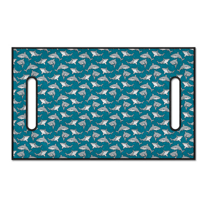 Cartoon White Shark Pattern Print Golf Cart Seat Cover