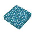 Cartoon White Shark Pattern Print Outdoor Seat Cushion Cover