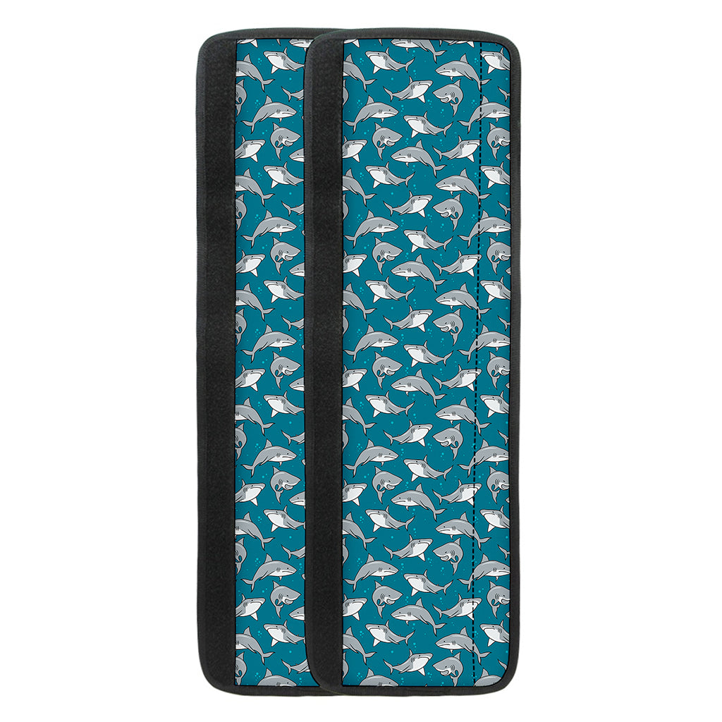 Cartoon White Shark Pattern Print Refrigerator Handle Covers