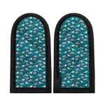 Cartoon White Shark Pattern Print Skillet Handle Cover