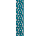 Cartoon White Shark Pattern Print Table Runner