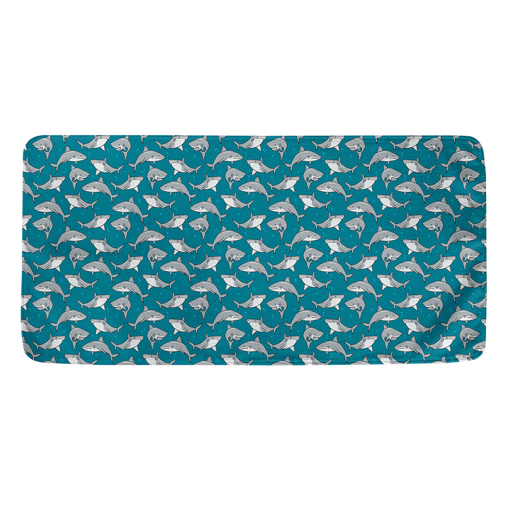 Cartoon White Shark Pattern Print Towel