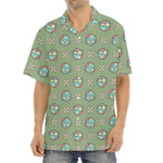 Cartoon Zombie Pattern Print Aloha Shirt