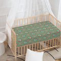 Cartoon Zombie Pattern Print Baby Crib Sheet