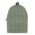 Cartoon Zombie Pattern Print School Backpack