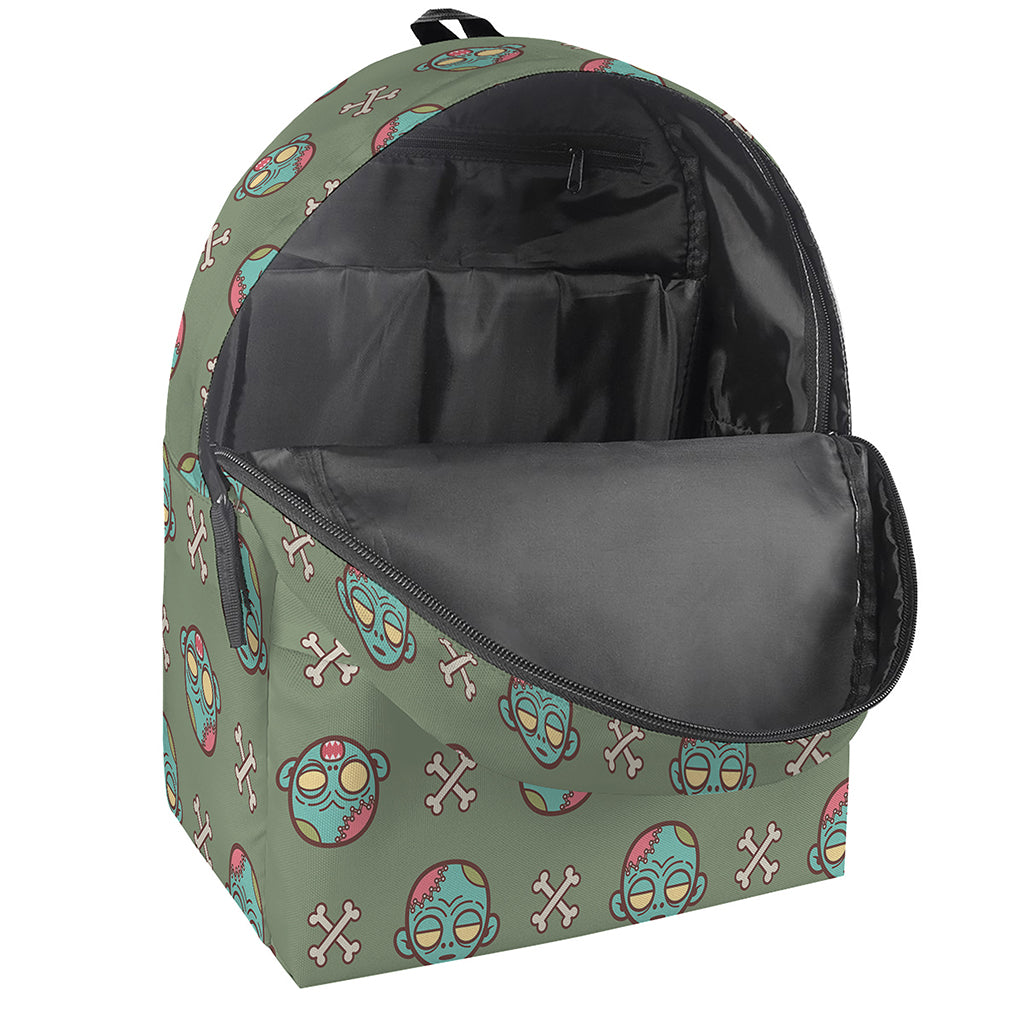 Cartoon Zombie Pattern Print Backpack