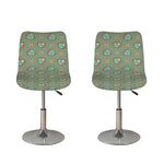Cartoon Zombie Pattern Print Bar Stool Covers