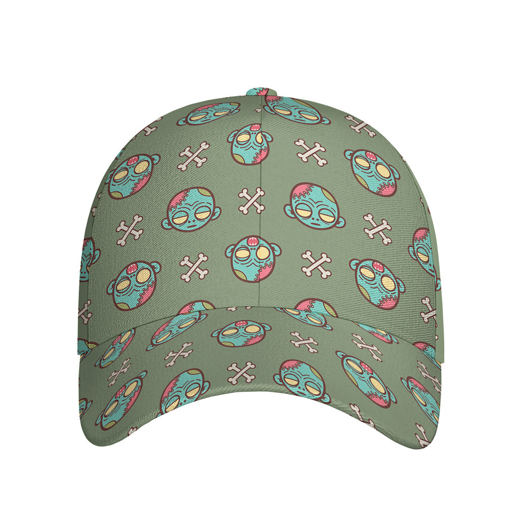 Cartoon Zombie Pattern Print Baseball Cap